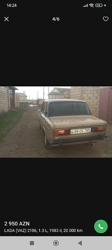 30 kuza: VAZ (LADA) 2106: 1.3 l | 1983 il 20000 km Sedan — 6