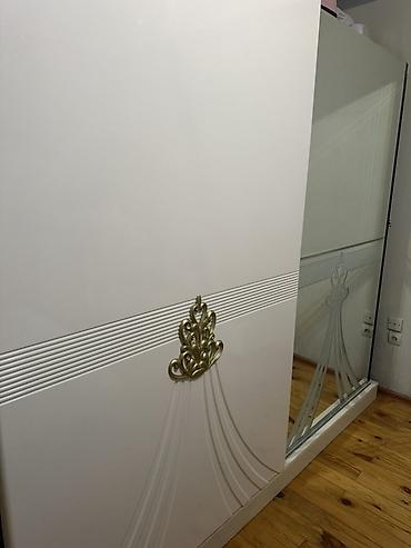 куплю шкаф купе: Krem rəngli sürgülü qapılı dolab - Klassik-modern dizayn: ön paneldə — 1