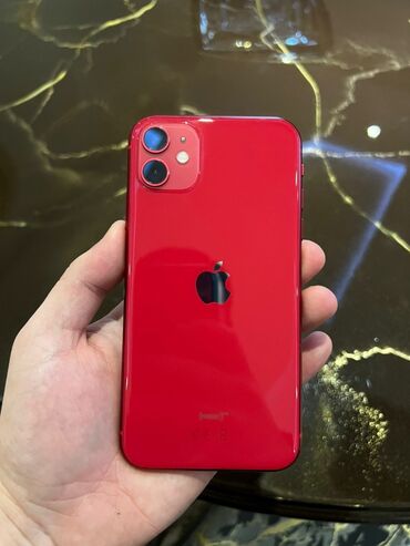 ıphone 11 128 gb ikinci el: IPhone 11, 128 GB, Qırmızı, Face ID, Sənədlərlə