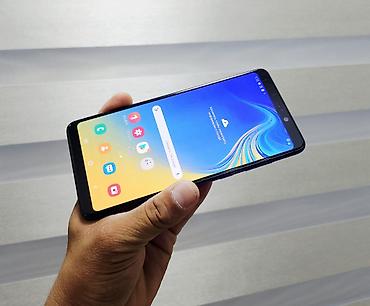 samsung galaxy a9: Samsung Galaxy A9, Б/у, 128 ГБ, цвет - Синий, 2 SIM — 1