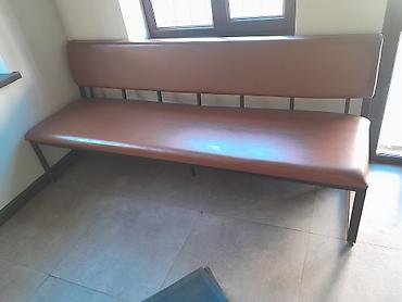 restoran stullari: Oturacaq suni deriden. cox ela keyfiyyetli maldir 2 metre — 1