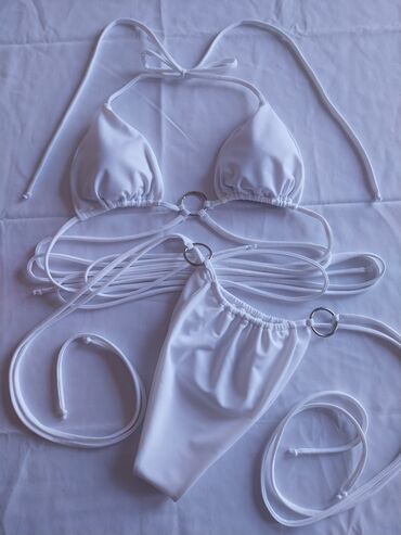 Kupaći kostimi: S (EU 36), Likra, Jednobojni, bоја - Bela — 1