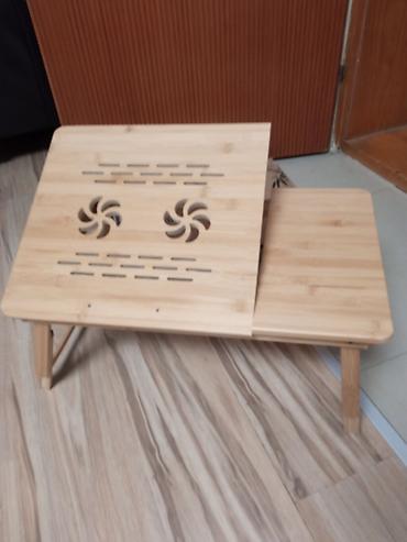 Stolovi: Bambus stočić za laptop - Materijal: prirodni bambus - Gornja ploča — 5