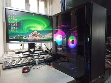 Настольные ПК и рабочие станции: Компьютер, ядер - 8, ОЗУ 32 ГБ, Игровой, Б/у, Intel Xeon, AMD Radeon RX 580, HDD + SSD — 8