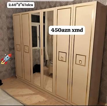 Dolablar: Geniş qapılı paltar dolabı - Ölçü: 2.40 × 2 × 47 (şəkildə qeyd — 1