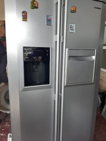 soyuducular ucuz: Б/у Холодильник Samsung, Трехкамерный, цвет - Серый