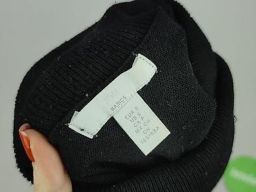 czarny sweter hm: H&M Basic, Golf damski, rozmiar S — 6