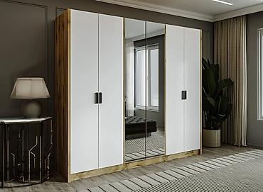 Шифоньеры, шкафы для одежды: Шифоньер, шкаф для одежды, Новый, Прямой, ЛДСП — 7