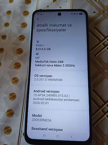 redmi note 9 azerbaycan: Redmi 12, 256 GB, rəng - Mavi, Barmaq izi — 8