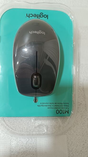 Mauslar: Kompüter sıçanı Logitech, təzədir upakovkada. 
Mous, mışka — 5