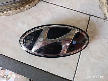 значок hyundai: Эмблема Hyundai для решётки радиатора - Овальная эмблема с фирменным — 2