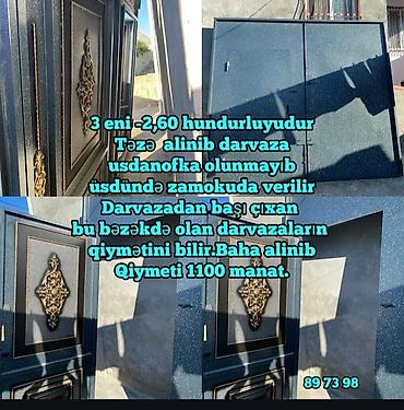 dəmir jalüzlər: Yeni Dəmir Həyət darvazası, Yana açılan, 3 m, Mexaniki, Kredit yoxdur, Ünvandan götürmə — 1
