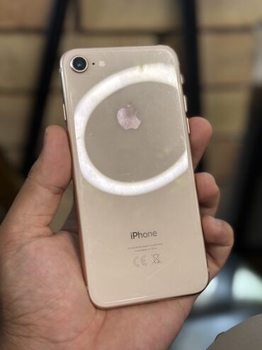 муляж на айфон: IPhone 8, Б/у, 256 ГБ, Золотой, Защитное стекло, Чехол