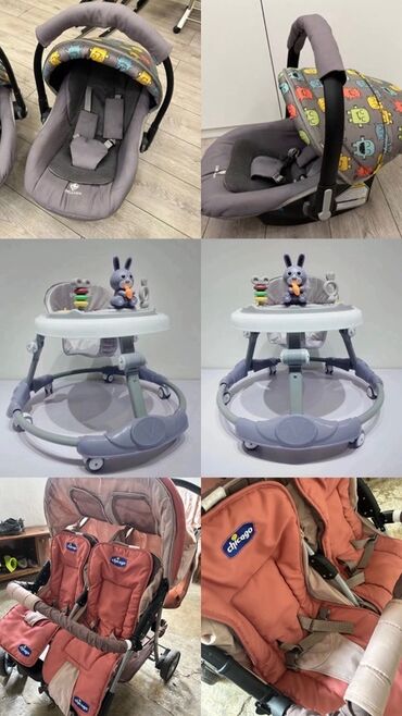 kidilo коляска 3 в 1: Əkizlər üçün araba, Chicco, Yaş: <1 ay