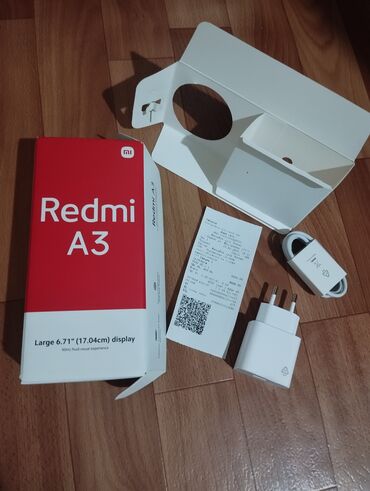 Redmi: Redmi, Redmi A3, Б/у, 4 ГБ, цвет - Черный, 2 SIM
