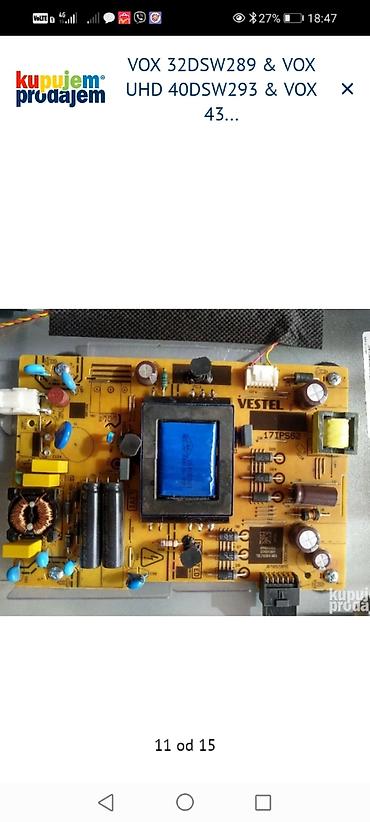 Aksesoari za TV i video: VOX LED televizori – delovi i ploče Dostupni delovi i oznake sa — 11