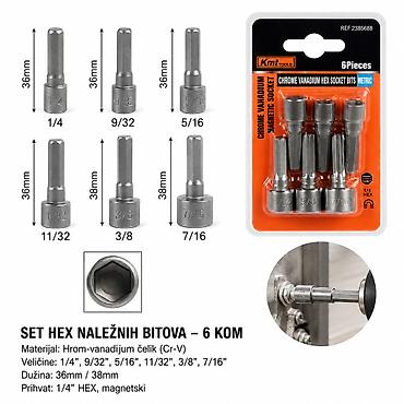 KMT Snažna urezana nasadna glava sa magnetom 2385688 Set od 6 na lalafo.rs KMT Snažna urezana nasadna glava sa magnetom 2385688 Set od 6