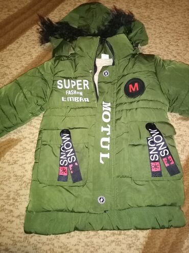 Kurtkalar: Uşaq üçün qışlıq parka - Rəng: zeytun-yaşıl Uşaq gödəkçəsi Şəki — 9