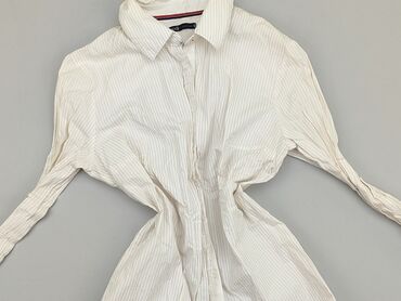 bluzka koronkowa dlugi rękaw: Koszula 15 lat, stan - Dobry, wzór - W paski, kolor - Biały