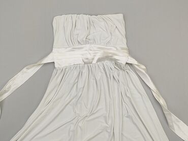 biała sukienki satynowa: Sukienka, M, stan - Dobry