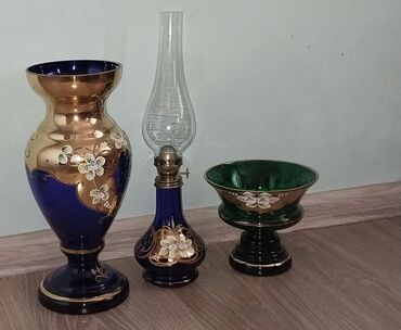 Digər qab-qacaq və mətbəx ləvazimatları: Bagema qablar.az işlenmiş.Guldan,Lanpa,Kanfet qabı 3- bir yerdə 30 — 4