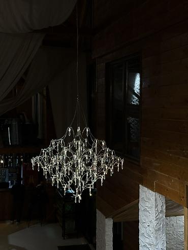 Люстры: Подвесная дизайнерская люстра “ледяная гроздь” парящие люстры, ширину — 1