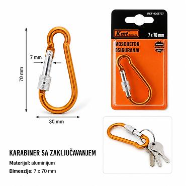 KMT Brava privezak za ključeve 9368707 - Tip: karabiner sa