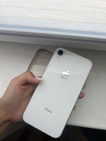 батарея ноутбука: IPhone Xr, Б/у, 128 ГБ, Белый, Защитное стекло, Чехол, 100 %
