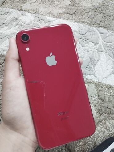 телефон в рассрочку в бишкеке: IPhone Xr, Б/у, 128 ГБ, Красный, Чехол, 79 %