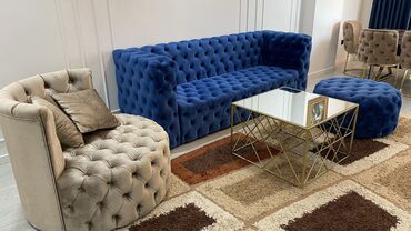 salon divanlari: Классический диван, Для гостиной, Нераскладной