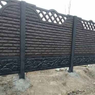 Бетонные еврозаборы: Еврозабор из железобетонных панелей Описание: - Секции из прочного — 5