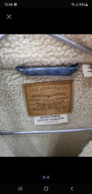 tech flees: Джинсовая куртка Levi’s Premium Sherpa Trucker почти новая, оригинал — 2