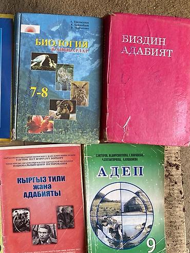 Учебники на кыргызском языке (на фото комплект из нескольких изданий)