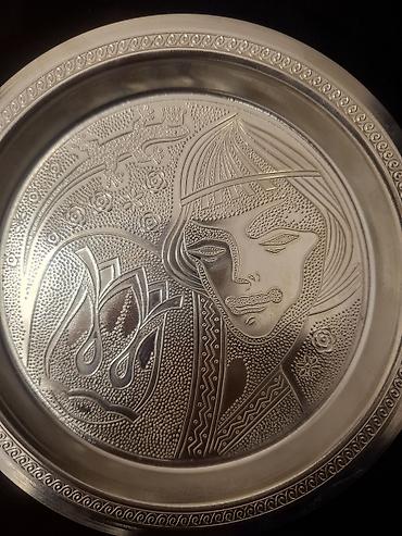 dərin boşqab: Boşqablar, rəng - Gümüşü, Metal — 1