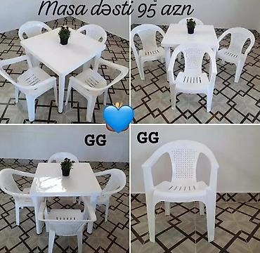 eyvan az: Balkon üçün, Yeni, 4 stul — 1