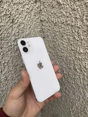 Apple iPhone: IPhone 12 mini, Б/у, 128 ГБ, Белый, Чехол, 80 % — 1