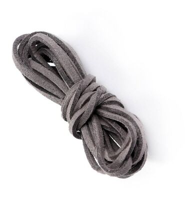 серебряные контакты: Бархатный шнурок из искусственной замши, 1 м (для браслетов