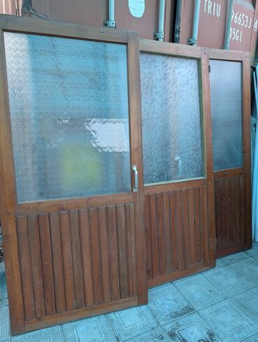 зеркало с подсветкой в полный рост: Межкомнатная дверь со стеклом, Дерево, Витражная, цвет - Коричневый, 192 * x 90 см