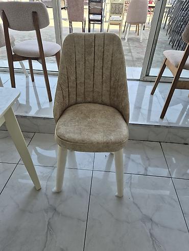 kafe ucun stullar: Mətbəx üçün, Yeni, Qatlanmayan, rəng - Bej Stul — 3