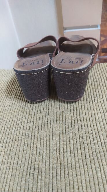 Домашние тапочки: Домашние тапочки, 37.5, Б/у, цвет - Синий — 16