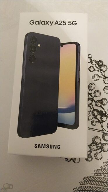 Samsung: Samsung Galaxy A25, 128 GB, rəng - Qara, Barmaq izi