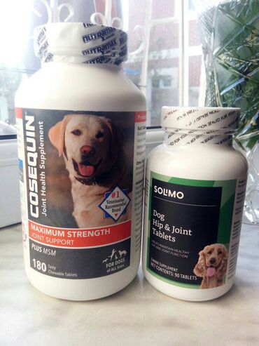 аксессуары и одежда для собак: Витамины для тазобедренных и суставов для собак. Привезено из США
