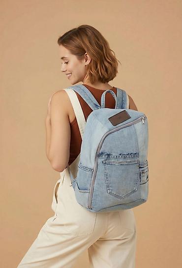 Modni rančevi: Džins rančevi – urbani, praktični i jedinstveni - Materijal: džins i — 7