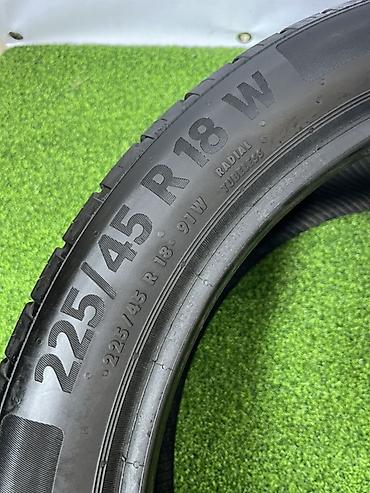 aeolus e70: Шины 225 / 45 / R 18, Лето, Б/у, Пара, Легковые, Continental — 6