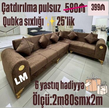 Masa və oturacaq dəstləri: Künc divan, Yeni