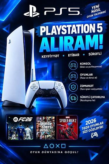 ikinci əl printer: PlayStation 5 – Yeni nəsil oyun təcrübəsi • Konsol: Diskli və ya — 1