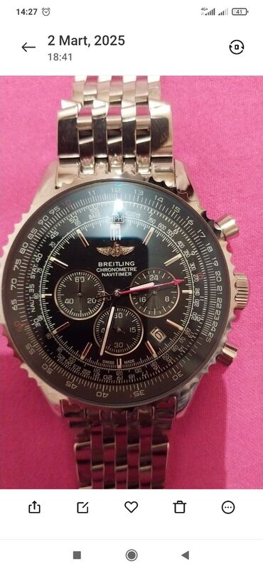 breitling saat qiymetleri: Yeni, Qol saatı, Breitling, rəng - Qara