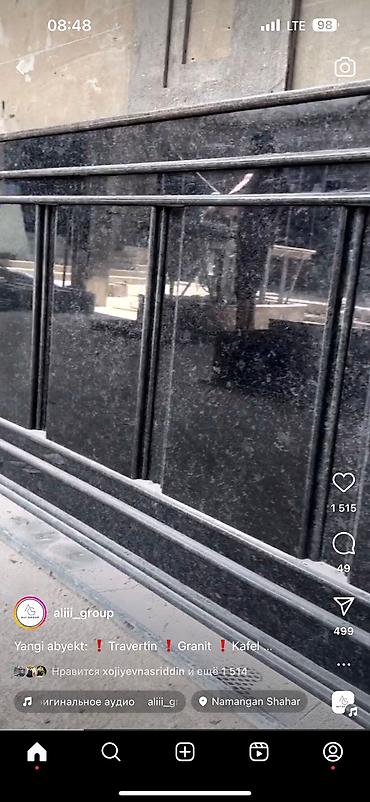 Фасадные гранитные плитки: Гранит для цоколя разные цвета Ангола блек Черный Серый Коричневый at lalafo.kg — 33 Фасадные гранитные плитки: Гранит для цоколя разные цвета Ангола блек Черный Серый Коричневый — 33