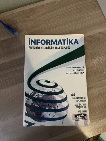 informatika kitab: Abituriyentlər üçün nəzərdə tutulmuş "İnformatika" test toplusu