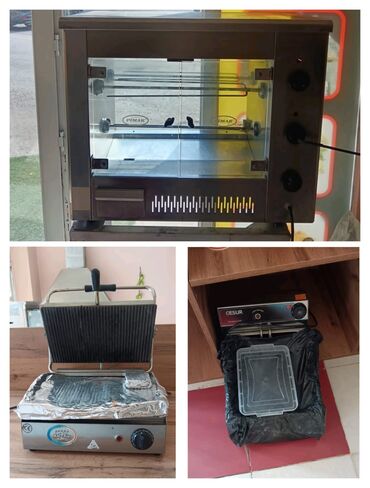 Digər restoran, kafe avadanlığı: Tahirə xanım . Qril aparatı 500 man Toster 120 man və Peraşki pişiren